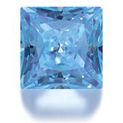 Фианит Arctic Blue квадрат принцесса 3,50 Брилланс ― Интернет-магазин Брилланс