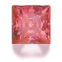 Фианит Salmon Pink квадрат принцесса 2,50 Signity