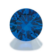Синяя шпинель круг 4,00 Signity ― Интернет-магазин Брилланс